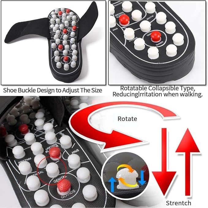 Rotating Foot Massager Slippers